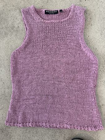 Strickweste, lila, Grösse 38