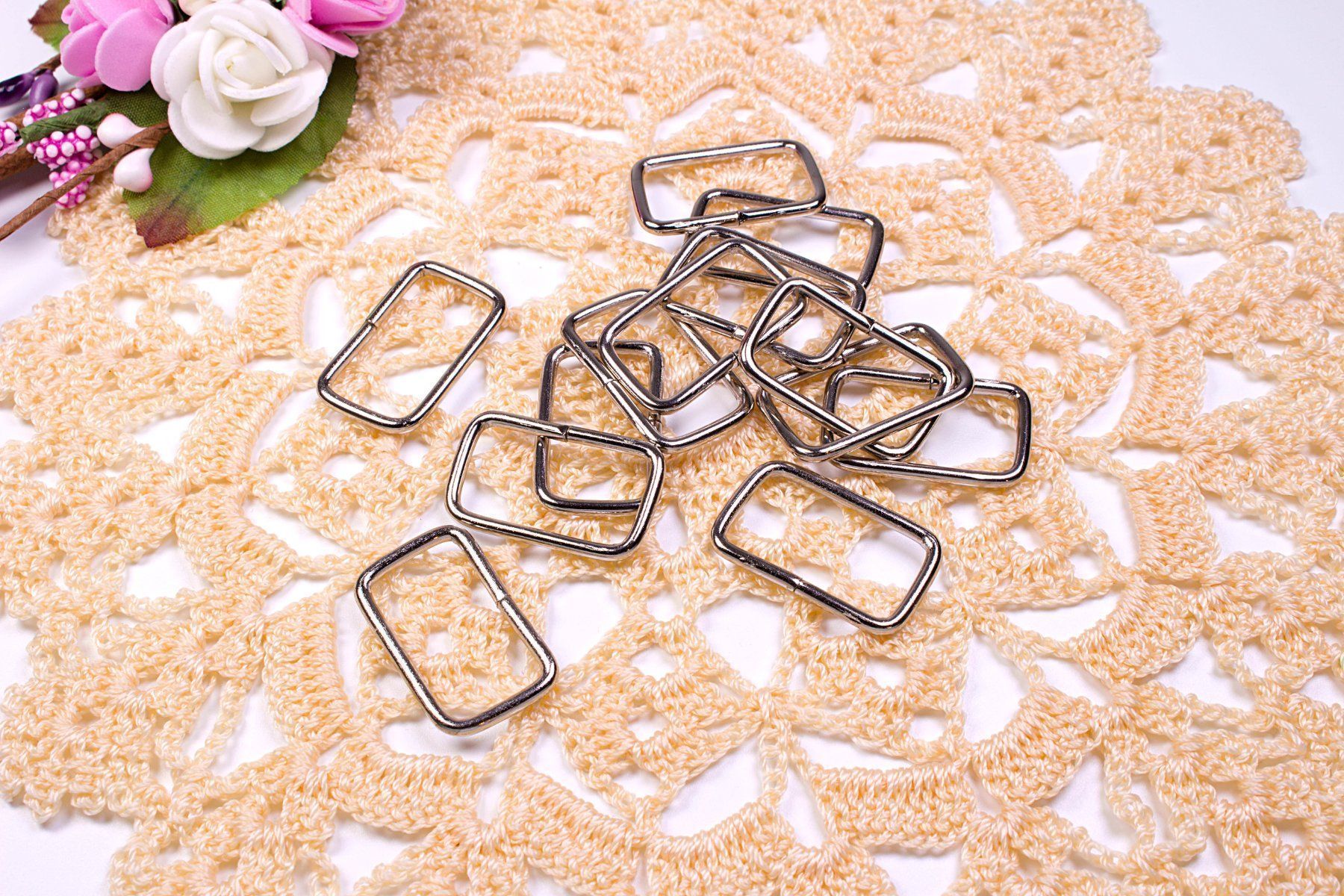 Stoffe: Vierkantring - Taschenring - 25 mm – Neu und originalverpackt aus Zollikofen von Blackie