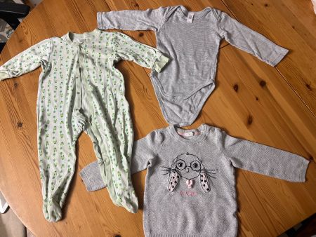 Baby Kleider Set 3 Teile Schlafanzug Body Pullover