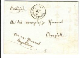 Faltbrief Mogelsberg - Oberglatt 1867