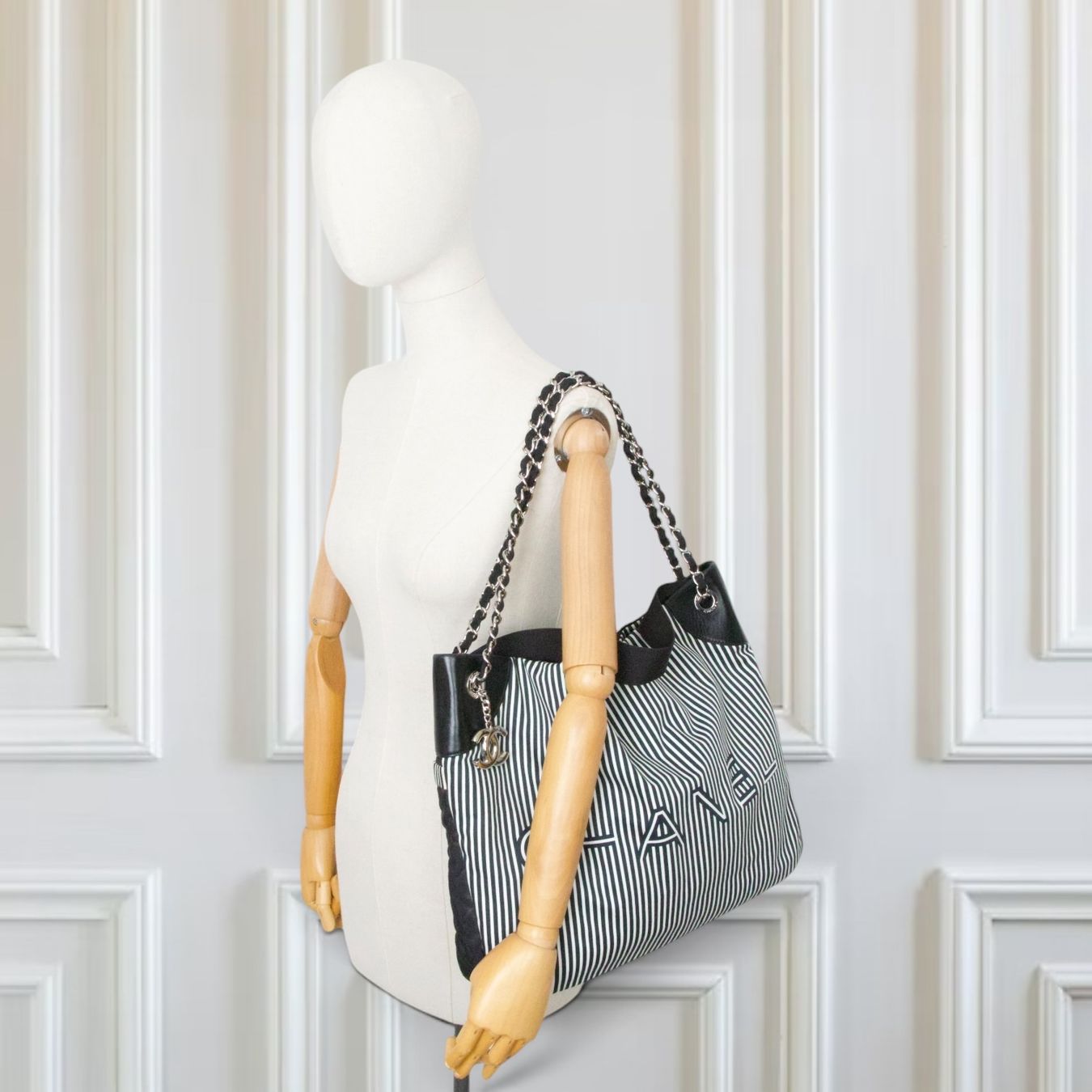 Chanel Taschen für Damen: Chanel Two-way Tasche gestreift – Gebraucht aus Binningen von Designerlabels 3
