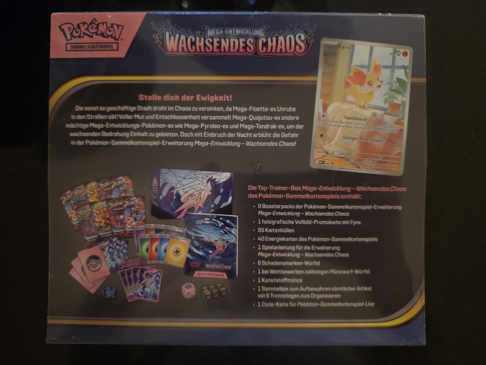 Pokémon Carte collezionabili: Pokemon Wachsendes Chaos Top-Trainer Box – Nuovo e nell'imballaggio originale da Lausen venduto da AllkindsofCollectors 1