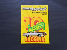 Brekina Autoheft gesamtprogramm 1990/199, 74 p., en allemand