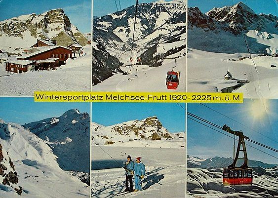 Cartoline postali: MELCHSEE-FRUTT Luftseilbahn, Gondelbahn, Skilift – Usato da Jona venduto da philajona