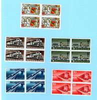 CH-Briefmarke, Vierer Blocks 1941, 1947