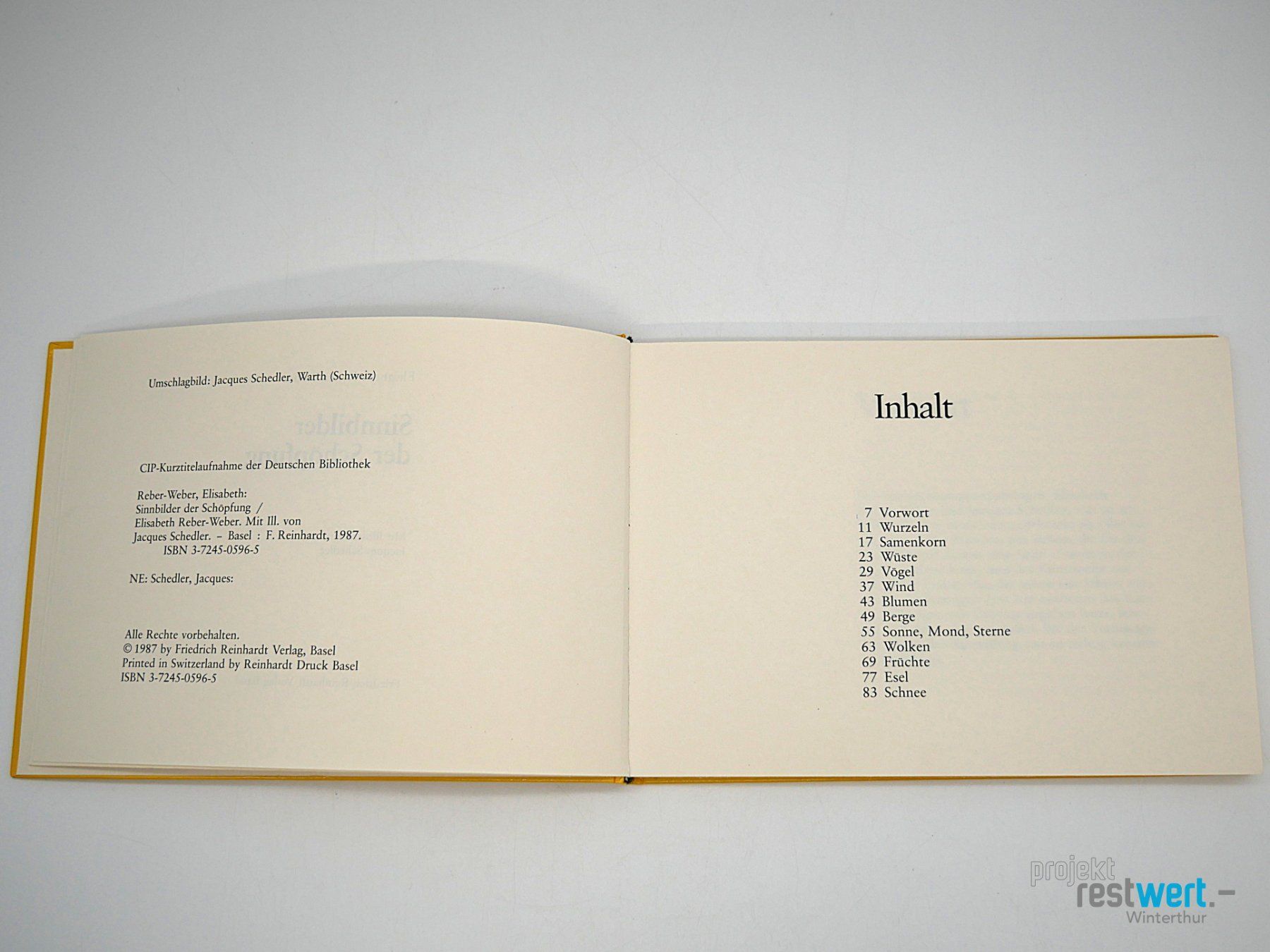 Libri: ELISABETH R. WEBER - Sinnbilder der Schöpfung – Usato da Winterthur venduto da Restwert_Winterthur 3