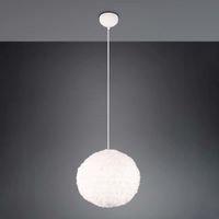 Pendelleuchte, Kugel, Plüsch, 35 cm Ø