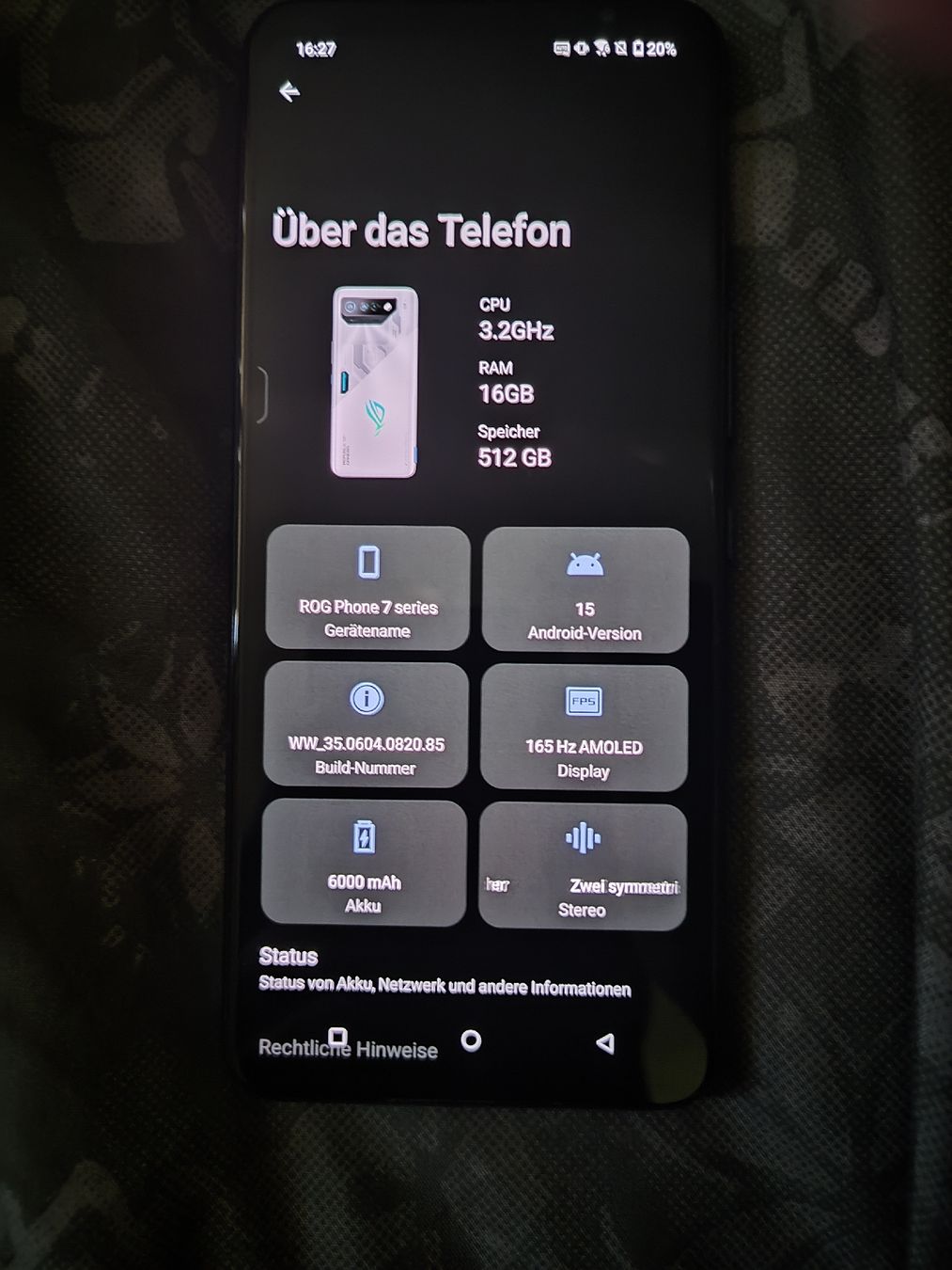Asus Telefoni cellulari / Smartphones: ASUS ROG Phone 7 weiss + Cooler – Usato da Dietikon venduto da Alphaleks 1