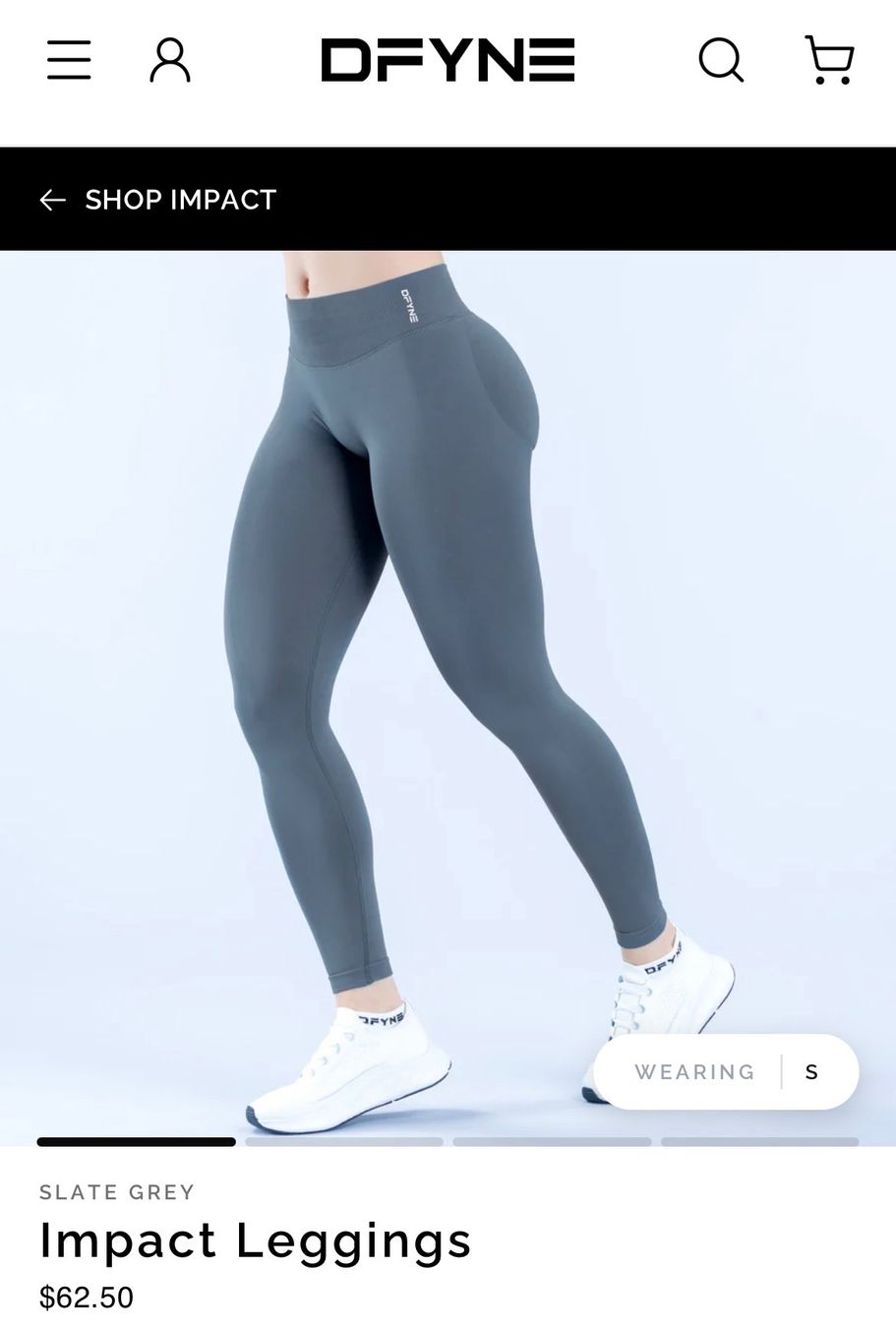 DFYNE Leggings: DFYNE impact leggins, grau, grösse M – Gebraucht aus Wittenbach von sam_6b7w