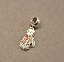 Silber Charm Kampf gegen Brustkrebs +Garantie