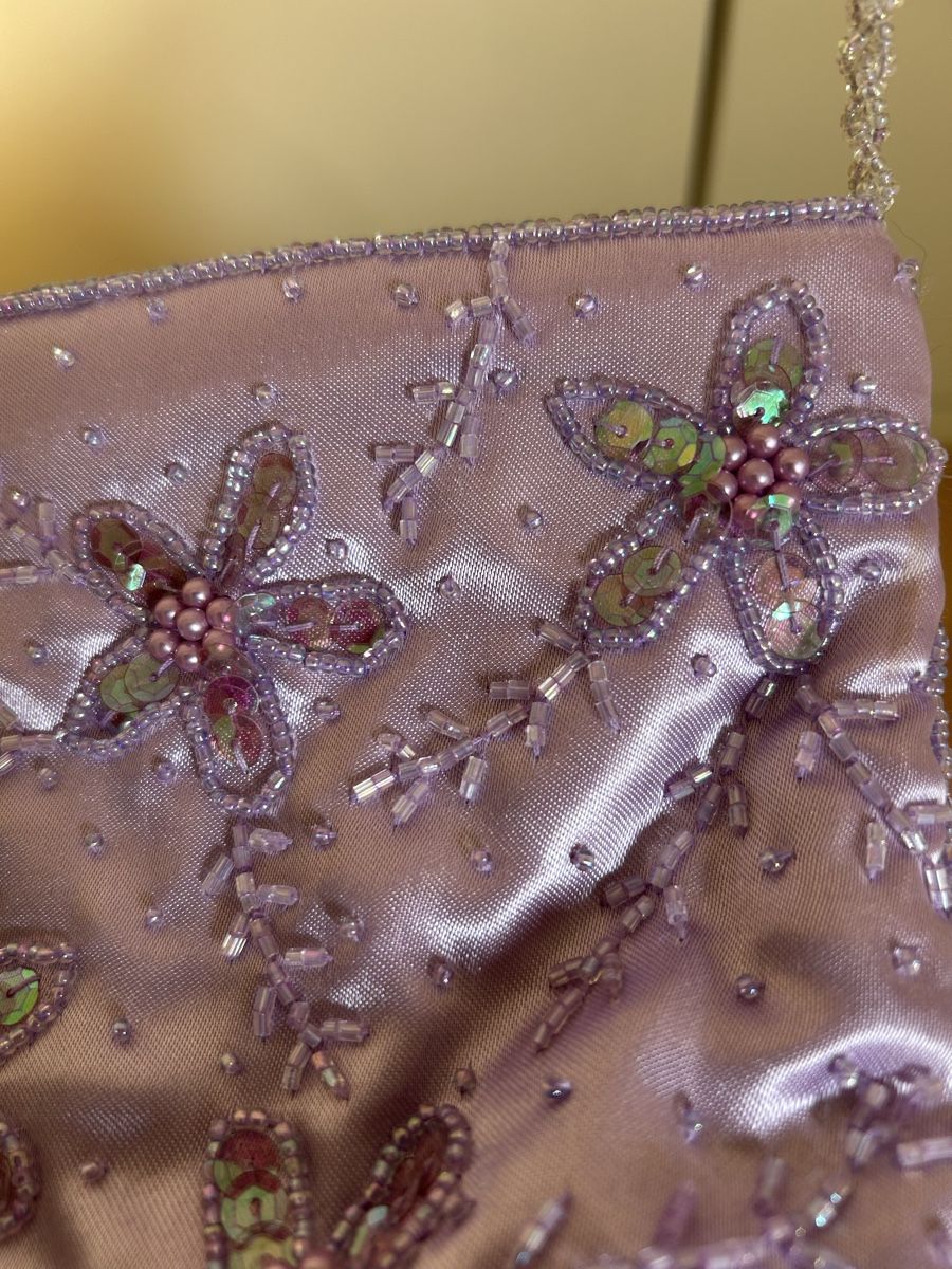 Taschen für Damen: Lilac Beaded Evening Bag with shoulder strap – Neu (gemäss Beschreibung) aus Zürich von Sophie0569 4