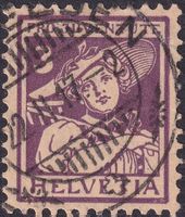 1916, J4 (Freiburgerin) mit sauberem Vollstempel, Kat: 35.-