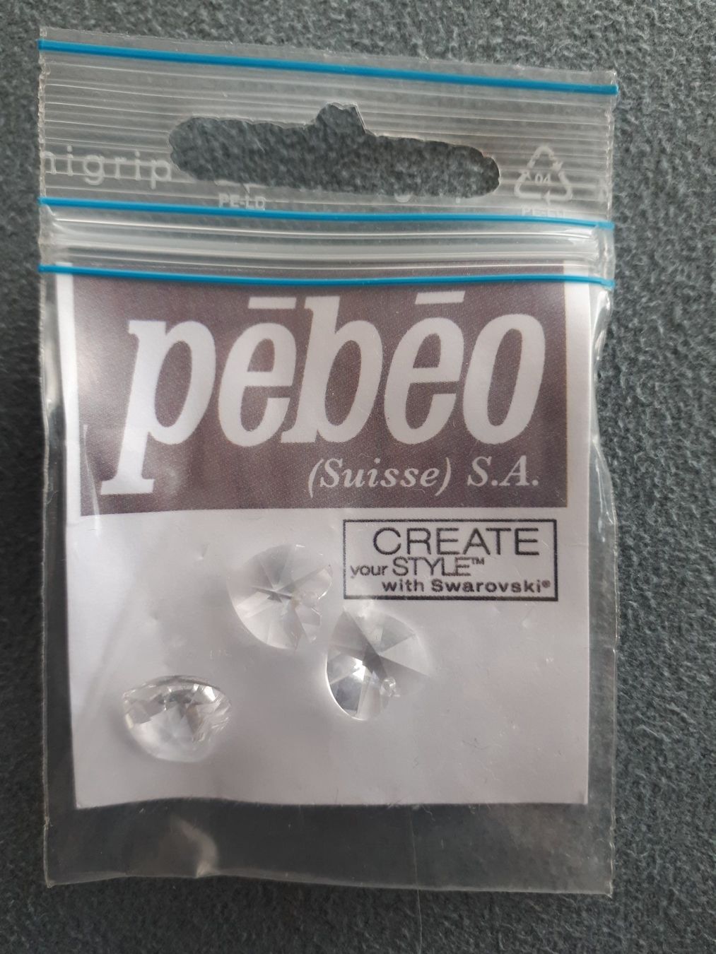 Perlen (unechte): 3 coeurs Swarovski christal – Neu und originalverpackt aus Ferlens VD von sunshine321