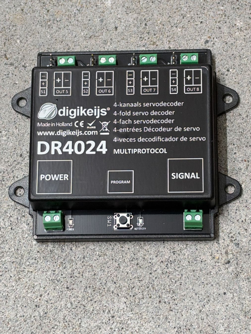 Modellini di ferrovie: Servodecoder Digikeijs DR4024 4-fach – Usato da Bülach venduto da Ruedimax