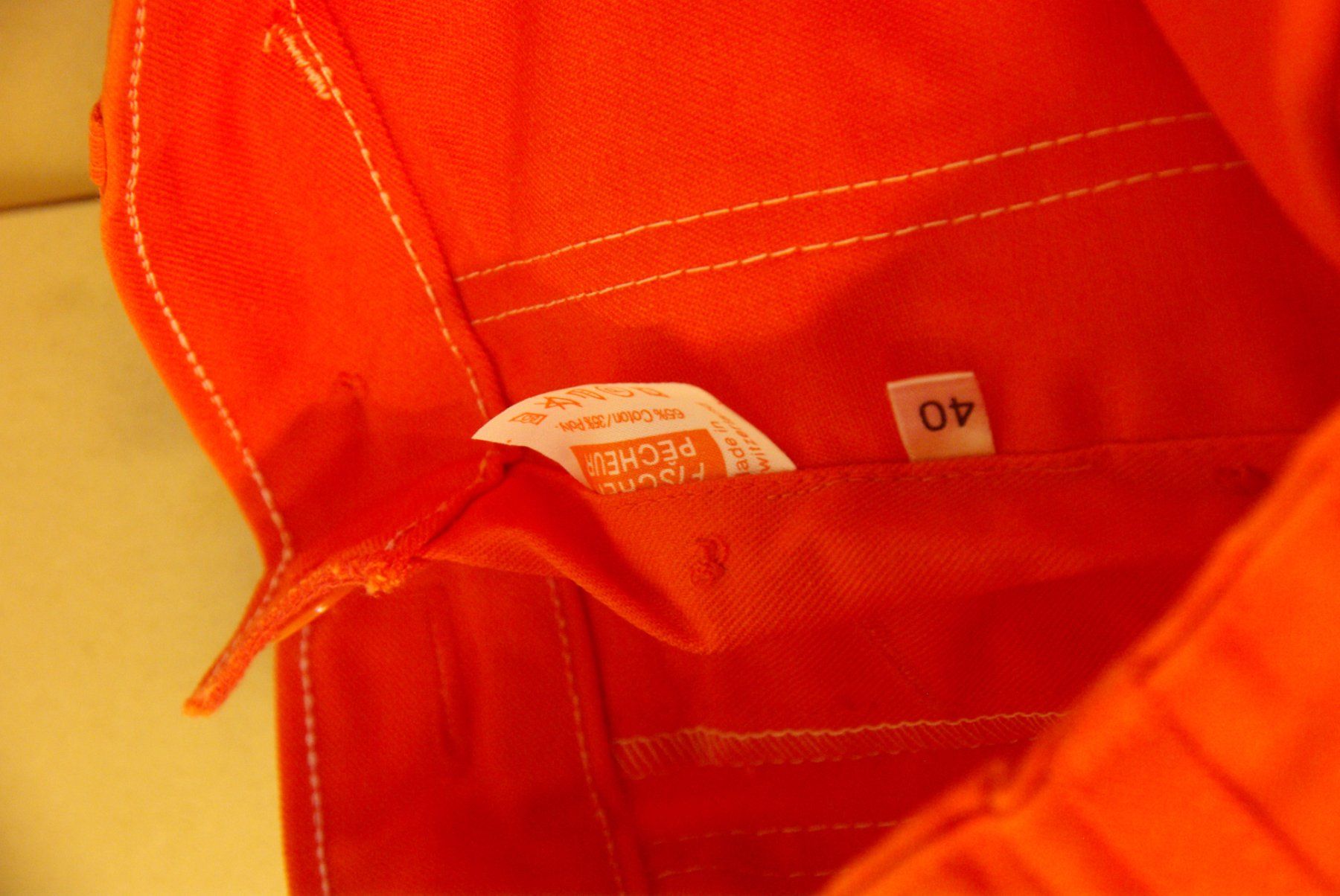 Hosen: Fischer Pêcheur Arbeitshose Gr. 40, orange – Neu (gemäss Beschreibung) aus Herisau von Cevianer1844 4
