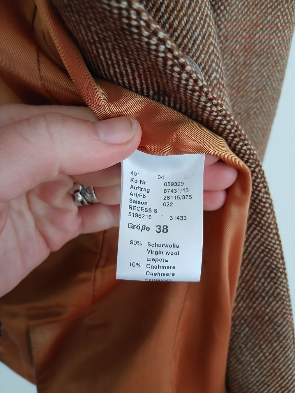 Windsor Jacken: Windsor Wool Cashmere Jacket Size 38 – Neu (gemäss Beschreibung) aus Wil SG von tre_g2l7 5