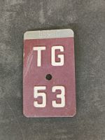 Fahrrad Kennzeichen Thurgau TG 1953