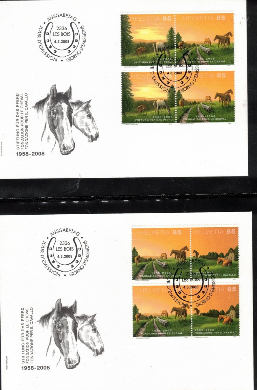 Alle Briefmarken: 2008  FDC  4er Juralandschaften aus ABO – Neu (gemäss Beschreibung) aus Rheinau von loxis