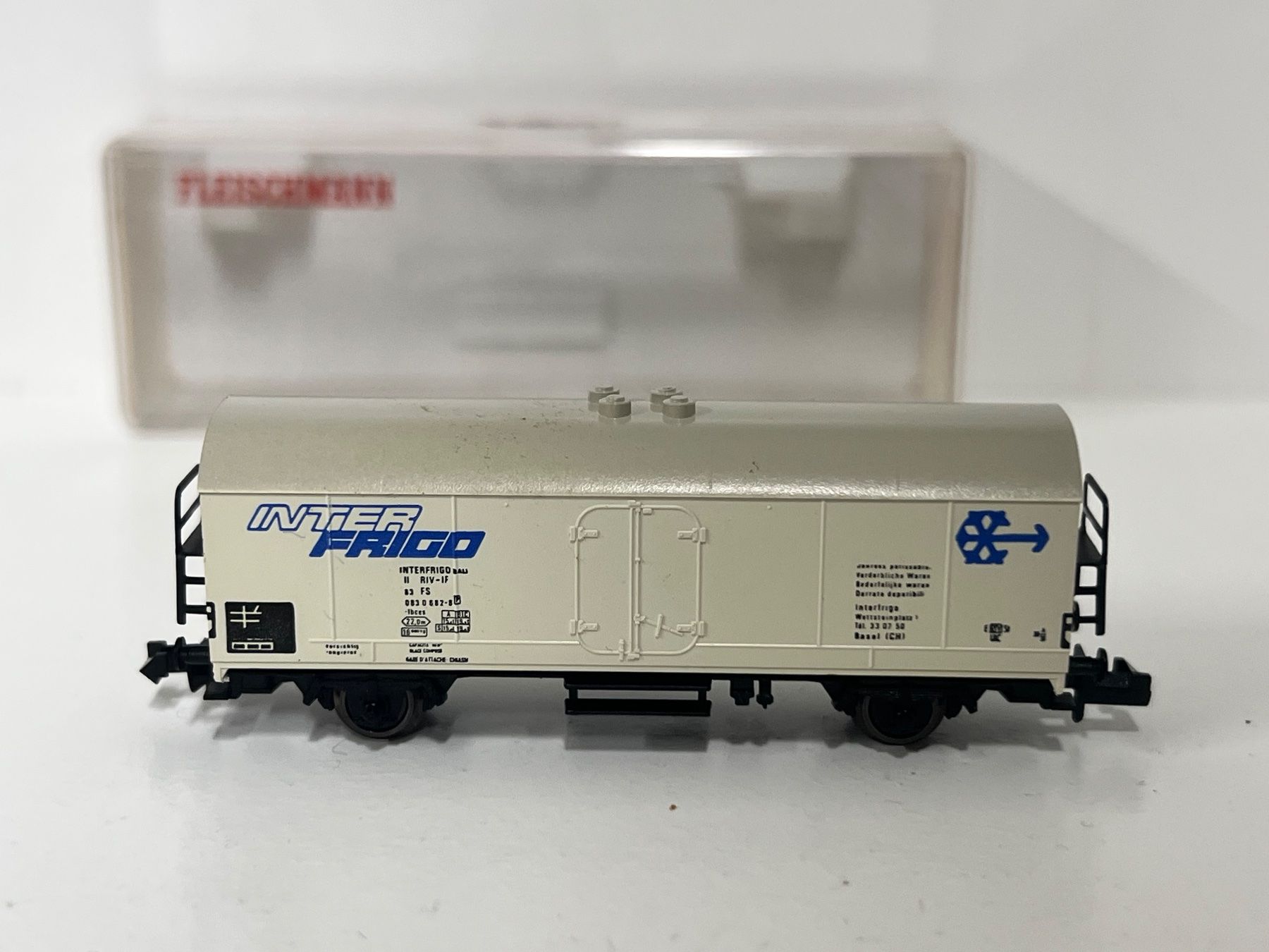 Fleischmann Modellini di ferrovie: Fleischmann Spur N Inter Frigo – Usato da Geroldswil venduto da TopTrain54 1
