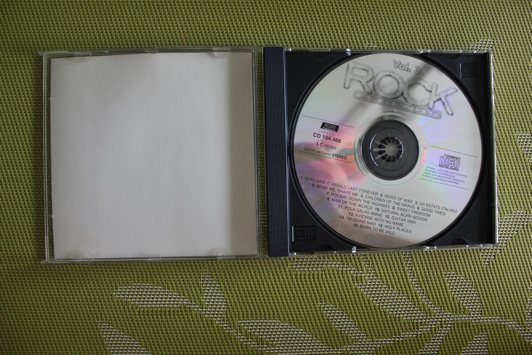 CD: Rock Vol 3 Legends  CD ( 1295) – Usato da Geroldswil venduto da CD-Verkauf-2022 1