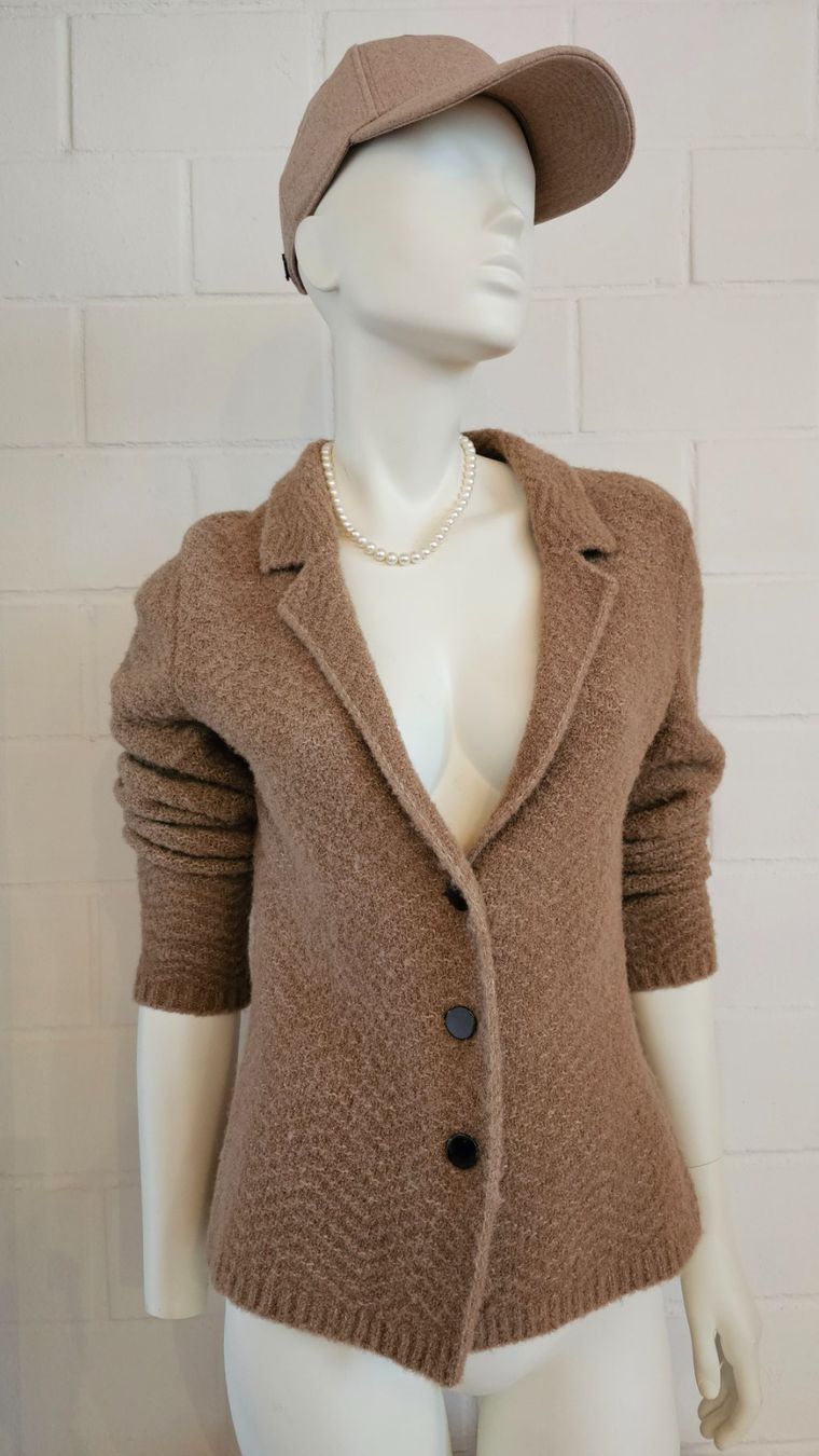 Madeleine Jacken: MADELEINE Woll-Alpaka Strickblazer – Gebraucht aus Felben-Wellhausen von Sabibi1