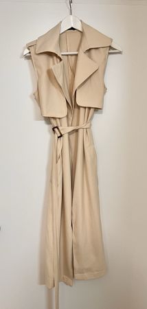 Westen Trenchcoat beige Grösse 36 neuwertig