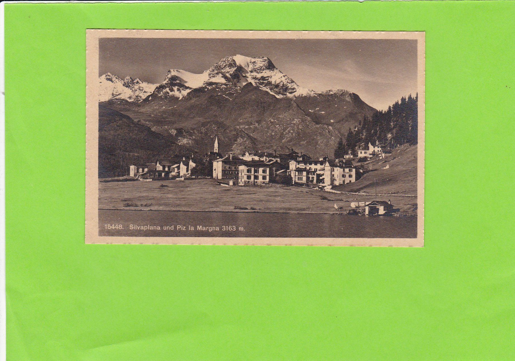 Cartoline postali: Silvaplana mitmPiz La Margna – Usato da St. Peterzell venduto da neckertal