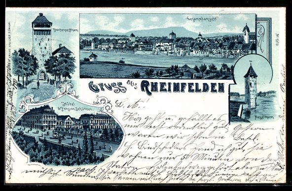 Ansichtskarten: Litho Rheinfelden, Hotel und Pension Sch – Gebraucht aus Berlin von bartko-reher