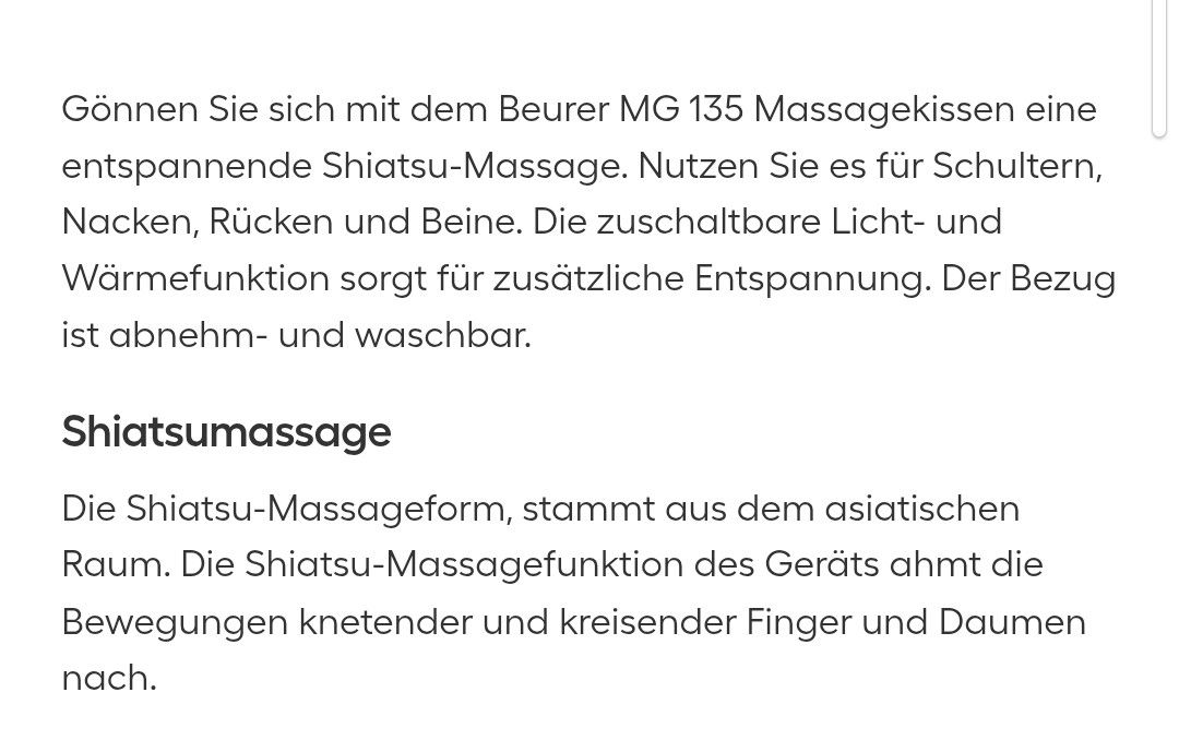 Beurer Dispositivi per massaggi: Massage Kiss – Usato da Tägerschen venduto da cupra81 9