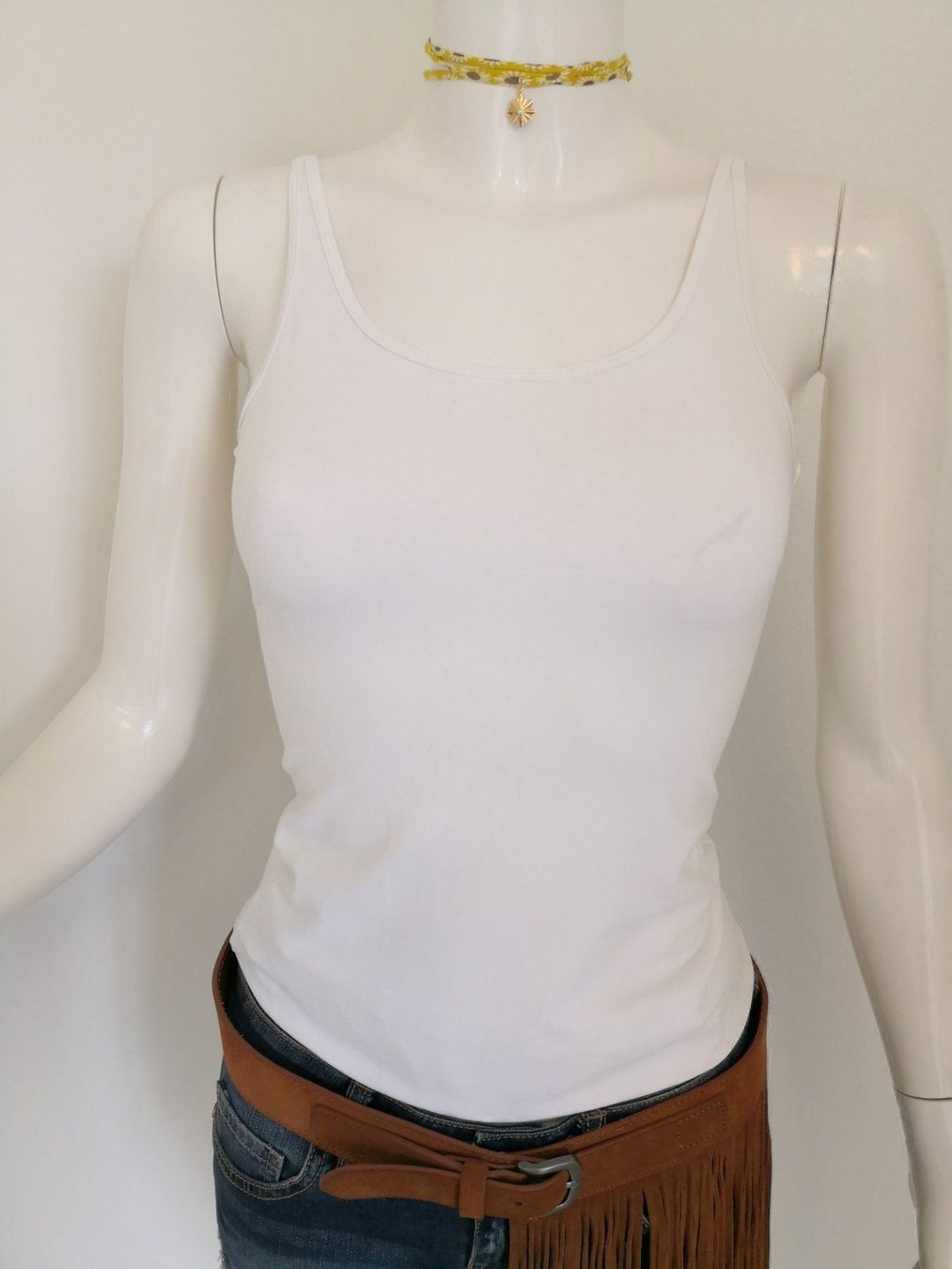 Mango Tops: 🤩MANGO BASIC STRETCH TRÄGER TOP WEISS NEU – Neu (gemäss Beschreibung) aus Olten von Naja-Twins-Twins 6