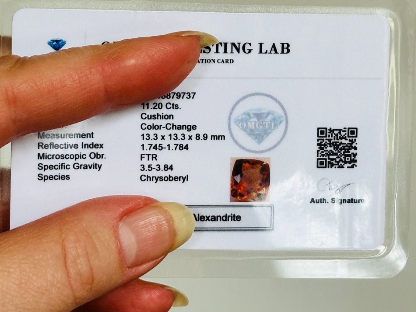 Edelsteine: 11.20 Ct Gems Certified – Neu und originalverpackt aus Genève von AGBERG 5
