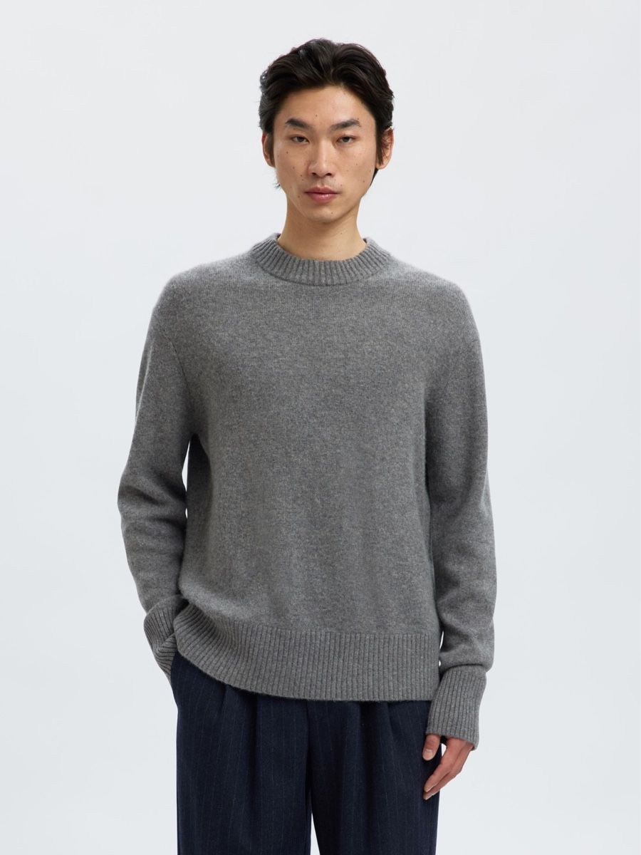 Selected Pullover & Sweatshirts: WOLL-KASCHMIR-MIX STRICKPULLOVER – Neu und originalverpackt aus Wittenbach von bes_k8vr