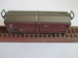 Minitrix Spur N DB Schwenkdach Güterwagen