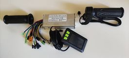 E Scooter Controllerset 500W 24-48V Display Gasgriff