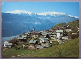 ANSICHTSKARTE, AUSSERBERG WALLIS LÖTSCHBERG SÜDRAMPE 1977