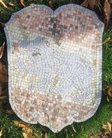 Wappen Kanton Bern Mosaik antik 75x56 cm gross