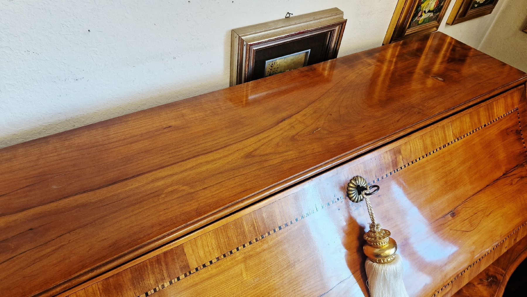 Scrivanie: Antiker Sekretär/Kommode, Kirschbaum, Barock Stil – Usato da BERN venduto da Intarsia 6