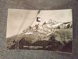 Carte postale Champéry, Téléférique Planachaux Dents du Midi