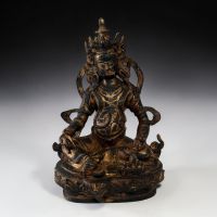 Kubera Reichtumsgott Bronze Skulptur Nepal 30cm – Buddhismus