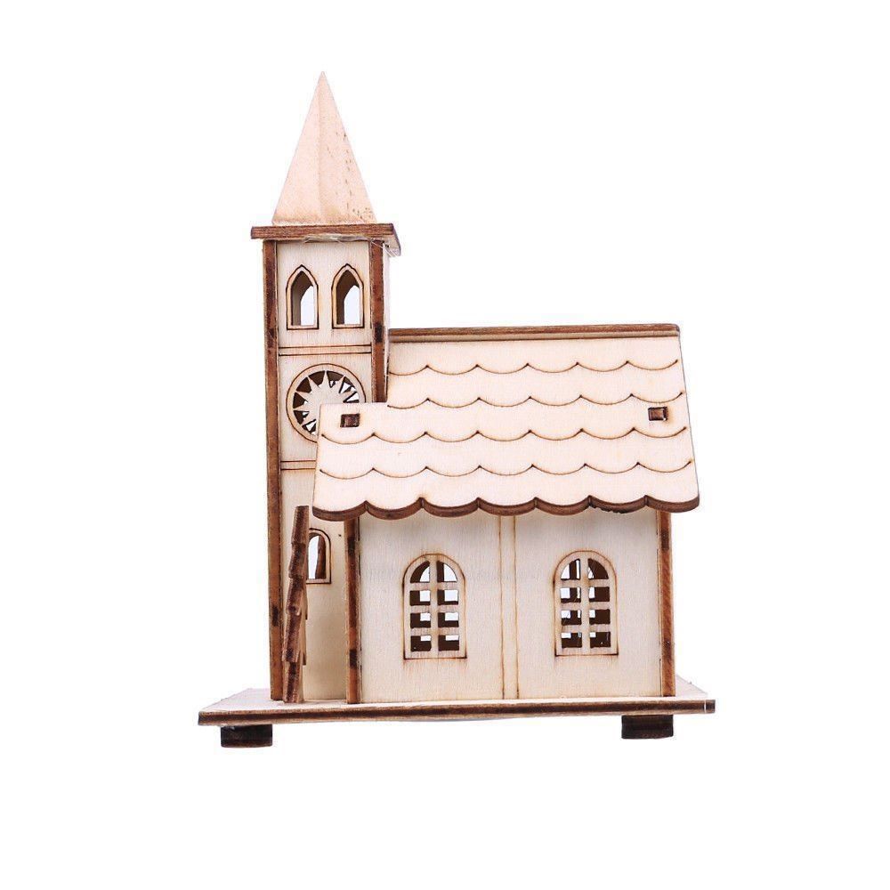Articoli in legno: Weihnachten LED Haus aus Holz Kirche – Nuovo e nell'imballaggio originale da Pfäffikon SZ venduto da ANNAPURNA8091 3