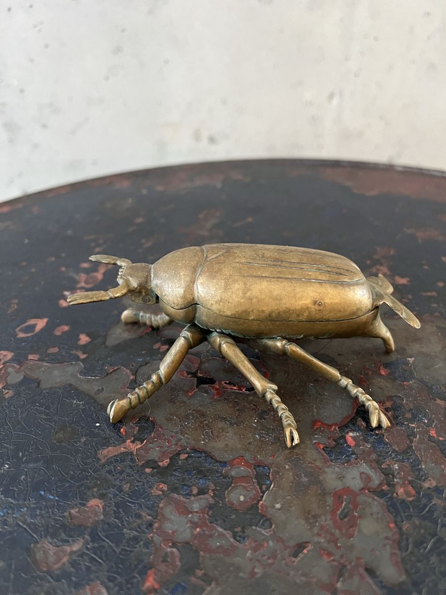 Statuette: Käferfigur Schatulle aus Messing – Usato da Wabern venduto da La-Vitrine 4