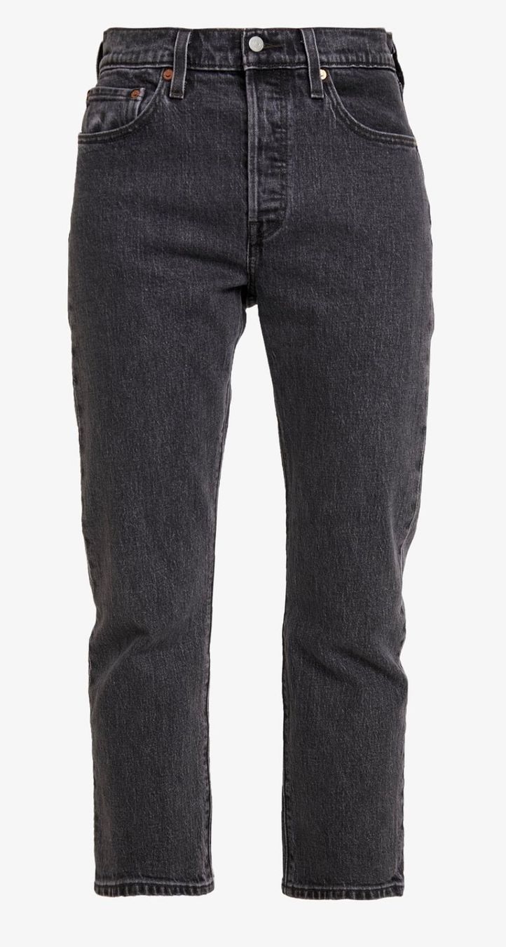 Levi's Jeans: Levi’s 501 Cropped - Grey – Usato da Zürich venduto da DianaPiii