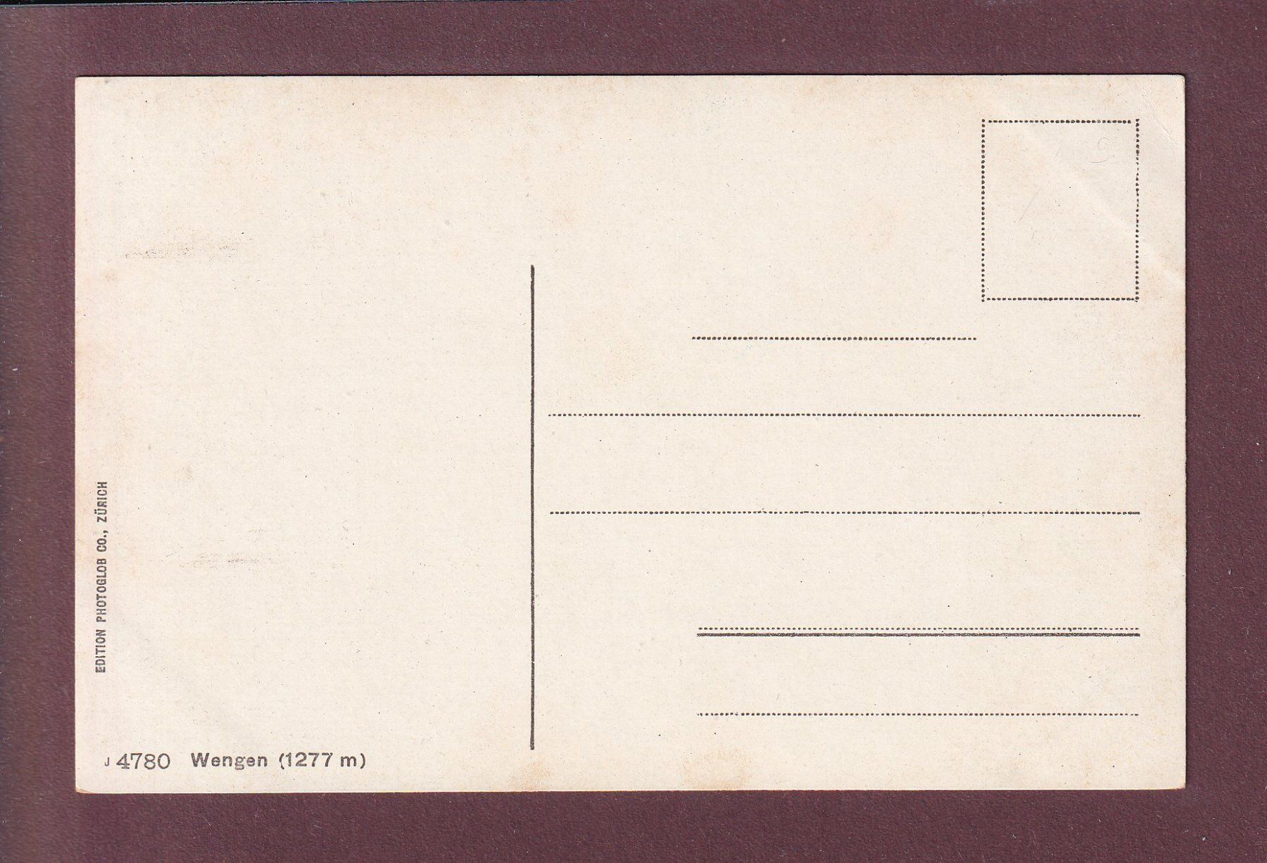 Cartes postales: WENGEN - Jungfrau - 1909 – D'occasion à Pully par nicecards 1