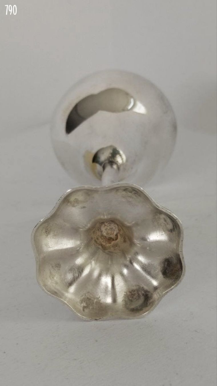 Altre Stoviglie: 2 Vintage versilberte Eierbecher – Usato da Dietikon venduto da Magi2 3