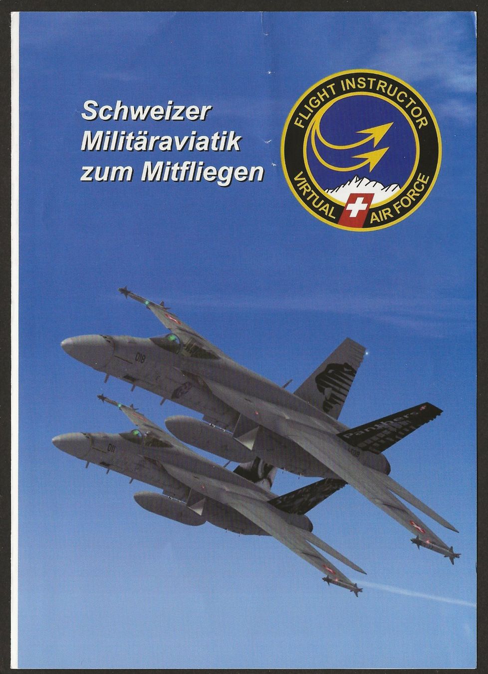 Schweizer Armee Documenti: Flight Instructor Virtual Air Force Flugzeug CH Armee Flyer – Usato da Müswangen venduto da buyin