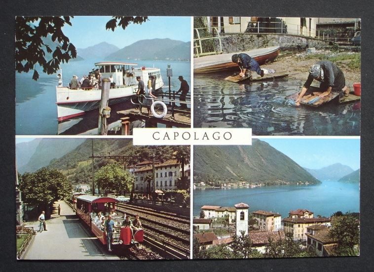 Cartoline postali: 4-Bild-Ak CAPOLAGO Boot – Nuovo (secondo la descrizione) da Jona venduto da philajona