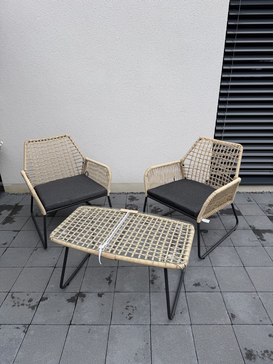 Set di tavolo e panche: Table et chaise lounge de jardin – Nuovo e nell'imballaggio originale da Moutier venduto da Ma2740 3