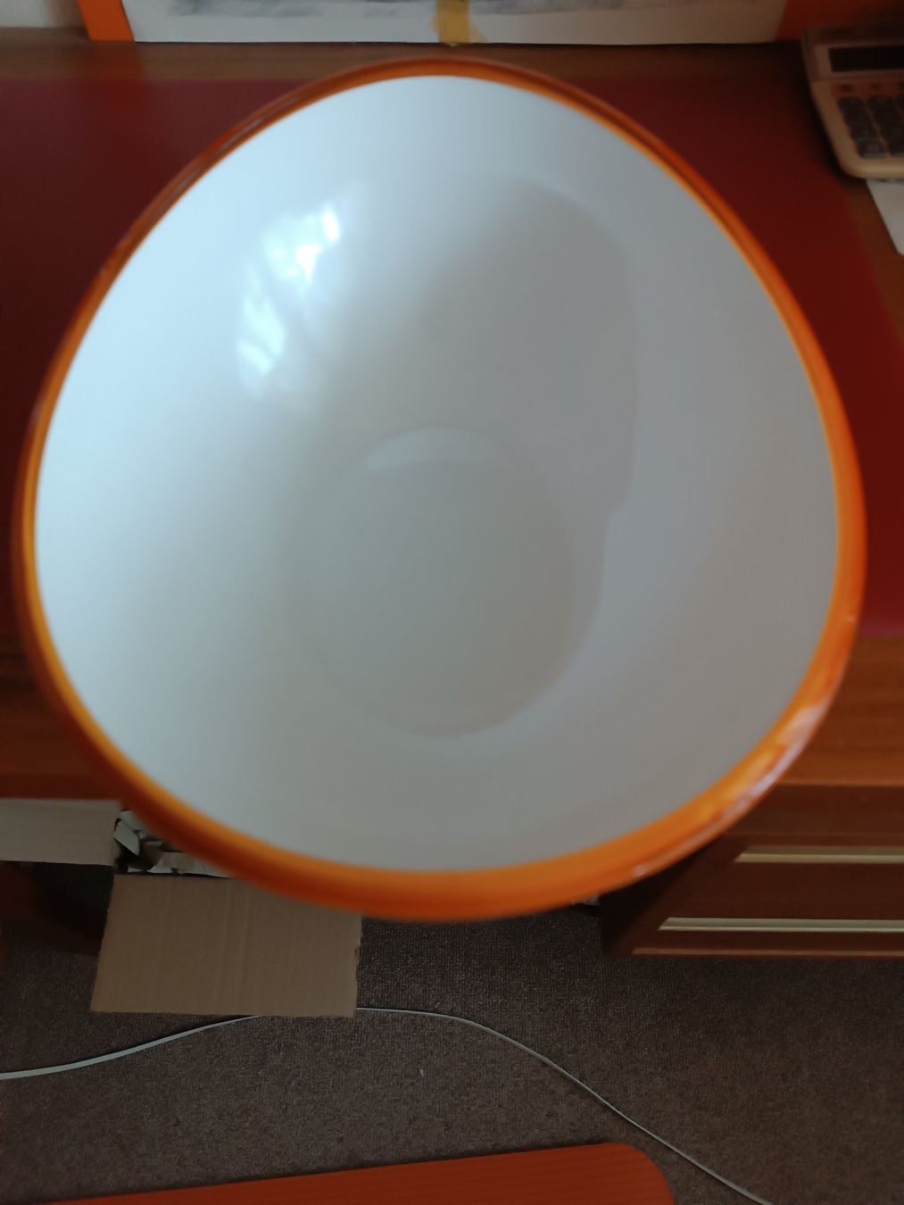 Ciotole: Salat oder Universalschüssel oval geschwungen in orange – Nuovo (secondo la descrizione) da Horn venduto da sonjamenzi 1