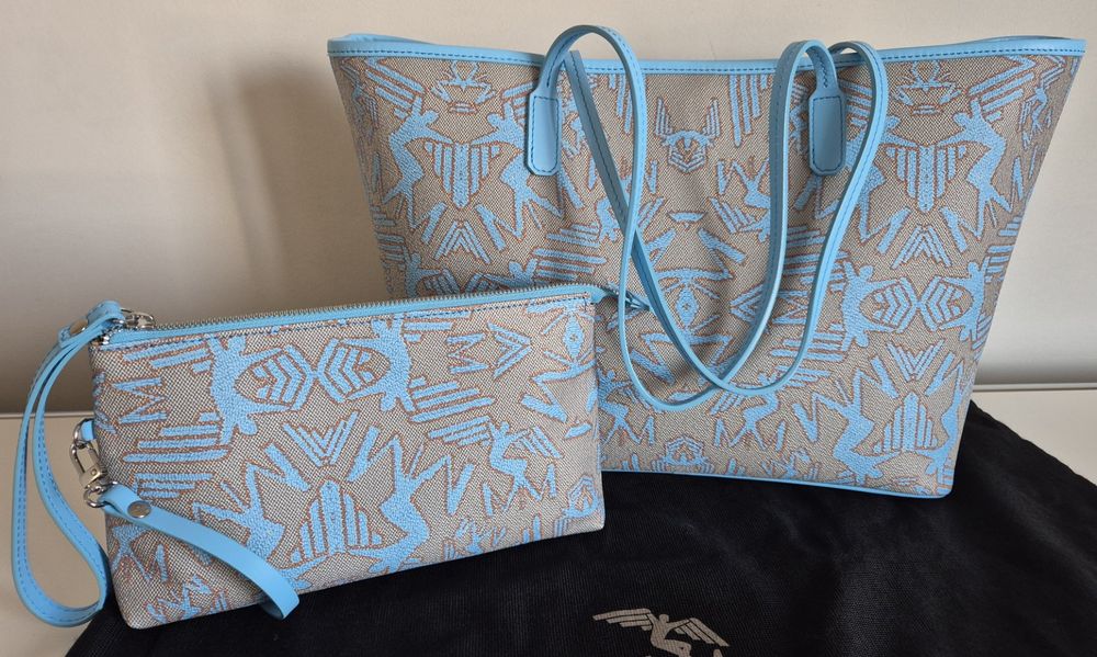 Silver Mollerus Taschen Shopper Metallic Silber Maison Mollerus