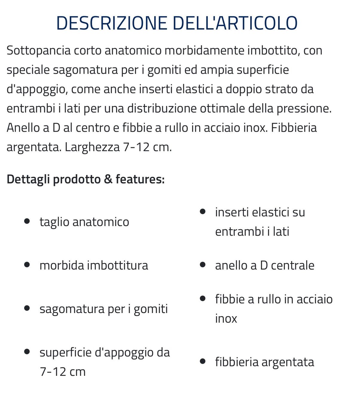 Selle & Accessori: Sottopancia corto in vera pelle – Usato da Poschiavo venduto da Cagnoni97 2